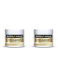 Mason Natural Collagen Premium Skin Cream - Anti Aging Face and Body Moisturizer, Intense Skin Hydration and Firmness, Pear Scent, Paraben Free, 2 OZ