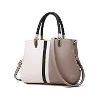Purses and Handbags for Women Fashion PU Leather Top Handle Satchel Tote Ladies Daily Work Commuter Large Shoulder Bag