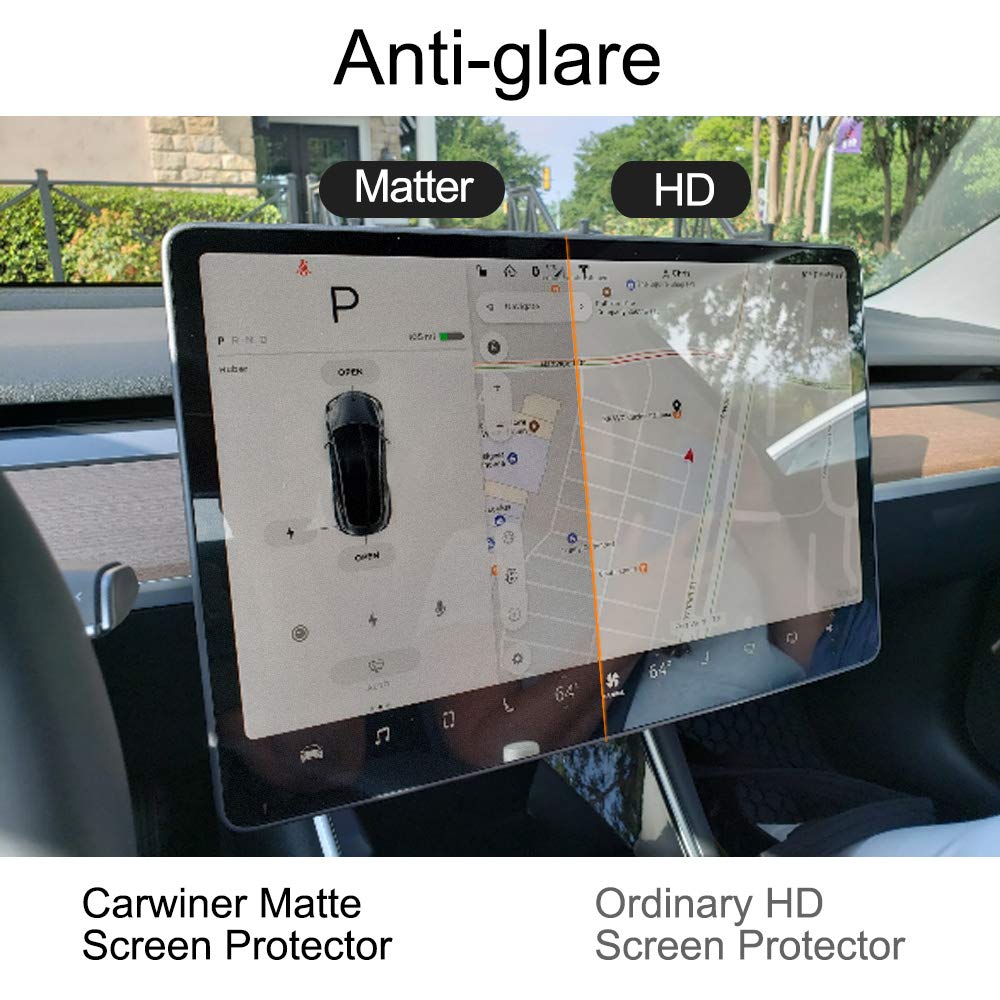 Carwiner Matte Screen Protector Compatible with Tesla Model 3 Model Y 15