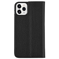 Case-Mate - Leather Wallet Folio - Folio Case for iPhone 11 Pro Max - 6.5 inch - Black Leather