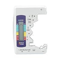 Pilipane AAA,Versatile Digital Battery Capacity Tester for AA, D, C, N, and 9V Batteries,LCD Display(Silver)