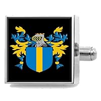 O'Moran Ireland Family Crest Coat Of Arms Sterling Silver Cufflinks Engraved Box