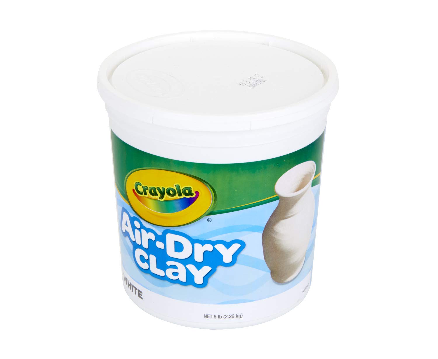 Crayola Air Dry Clay for Kids, Natural White Modeling Clay, 5 Lb Bucket [Amazon Exclusive]