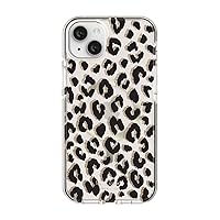 Kate Spade New York Defensive Hardshell Case Compatible with MagSafe for Apple iPhone 14 Plus - Glitter Leopard [KSIPH-240-GLGB]
