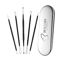 Blackhead Remover Tool, Pimple Popper Tool Kit, Blackhead Extractor Tool for Face, Extractor Tool for Comedone Zit Acne Whitehead Blemish, Stainless Steel Extraction Tools