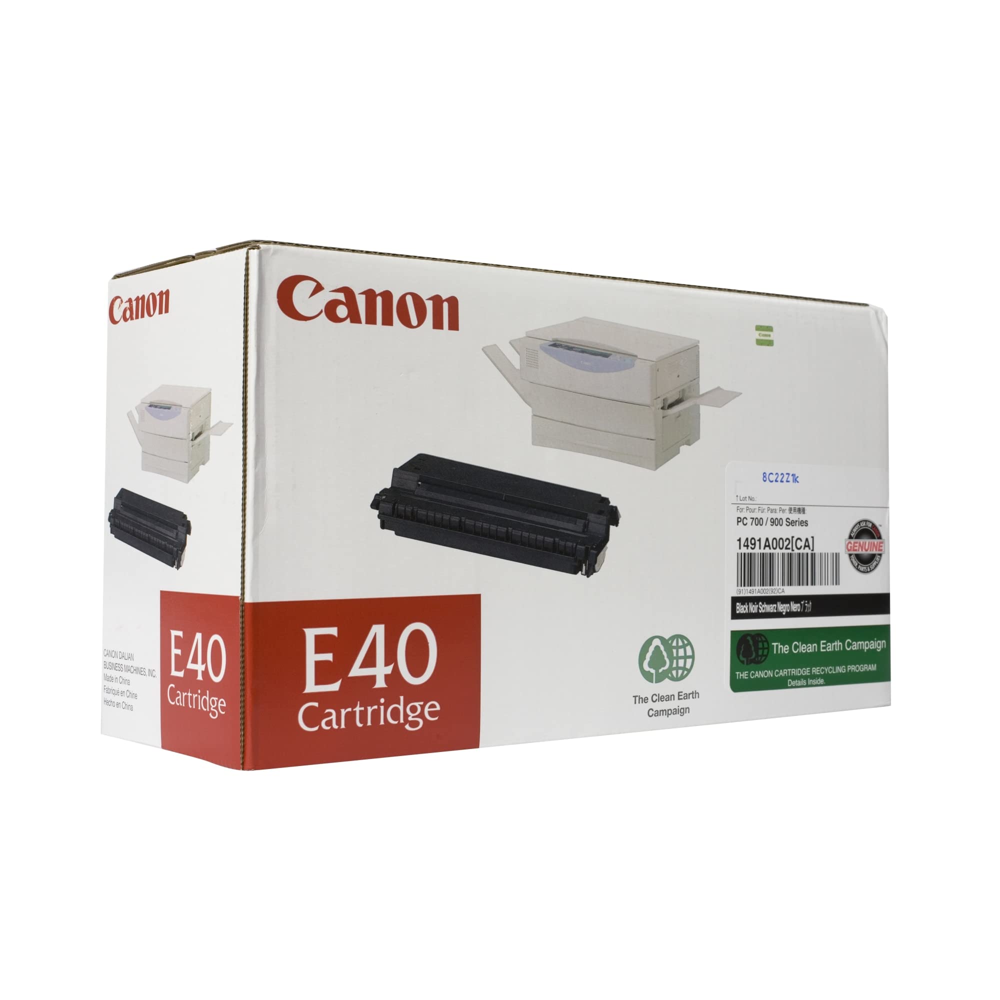 Canon E40 Black Toner Cartridge (1491A002CA)