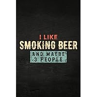 Guitar Tab Notebook - BBQ Smoker I Like Smoking Beer And Maybe 3 People Vintage Nice: Guitar Tablature Writing Paper with Chord Fingering Charts, ... Musicians, Teachers and Students,Home Bud