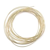 French Bullion Wire, 1mm Metallic Purl Wire for Jewelry Making Embroidery Clothes Decoration, Pack of 10 Grams,Beige