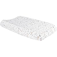 Mystical Forest Deluxe Flannel Changing Pad Cover - Forest Animals; Pink, Gray, White, Brown, Tan; Fully Elasticized; 6-in Deep Pockets; Fits Standard Changing Pad; 16 in x 32 in;
