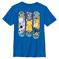 Pokemon Kids Mew2 Pika Duck Boys Short Sleeve Tee Shirt
