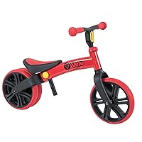 Y Velo Junior Toddler Balance Bike | 9 Inch Wheel No-Pedal Training Bike for Kids Age 18 Months to 3 Years