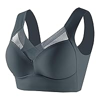 Bras for Women Lace Push Up Bra Wireless Plus Size Smoothing Bra Posture Correcting Bra Comfy Full Coverage Bralettes