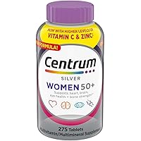 Centrum Silver Women 50 Plus Multivitamin/Multimineral Supplement with Vitamin D3, B Vitamins, 275 Tablets (Pack of 1)