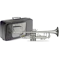 LV-TR6301 Bb Professional Trumpet with Soft Case - Silver plated body