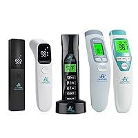 5-Pack Hospital & Medical Grade Non-Contact Digital Infrared Forehead Thermometer for Babies, Kids, and Adults, FSA HSA Eligible