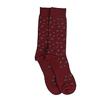 Mens Floral Print Dress Socks