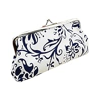 Money Wallet Clip Purse Womens Card Handbag Wallet Holder Bag Clutch Wallet Cool Wallets for Teen Boys (White, One Size)