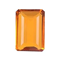 Top Grade Yellow Citrine 76.50 Ct Emerald Cut Citrine, Faceted Birthstone Citrine Gemstone for Jewelry & Craft