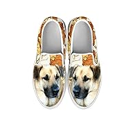 Kid's Slip Ons-Lovely Dogs Print Slip-Ons Shoes for Kids (Choose Your Pet Breed)
