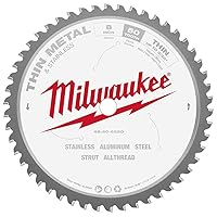 Milwaukee 48-40-4520 8-Inch 50 Tooth Ferrous and Non-Ferrous Metal Cutting Saw Blade with 5/8-Inch Arbor