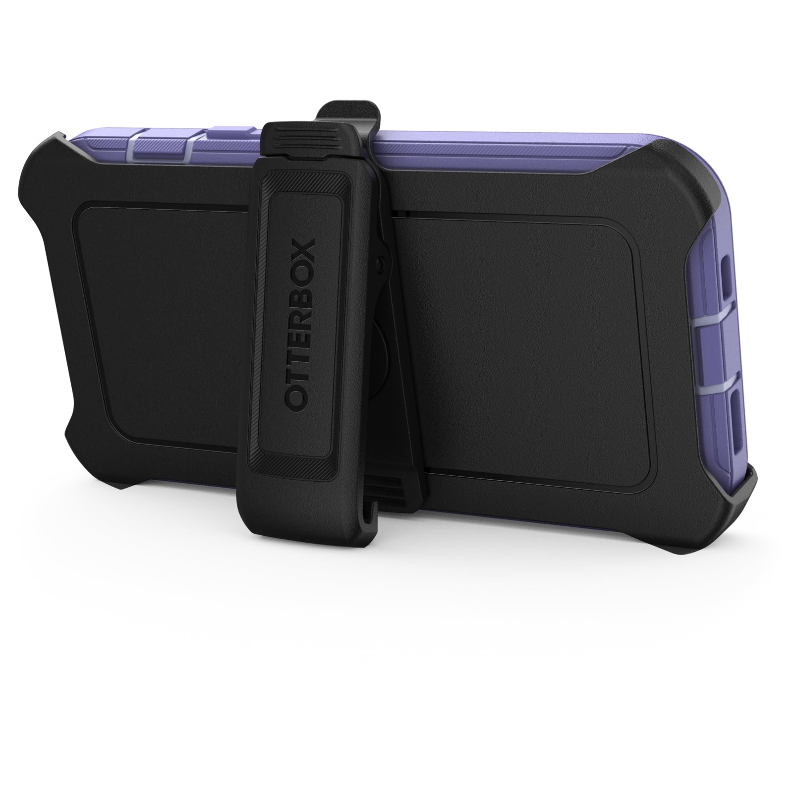 OtterBox iPhone 15, iPhone 14, and iPhone 13 Defender Series Case - MOUNTAIN MAJESTY (Purple), screenless, rugged & durable, with port protection, includes holster clip kickstand