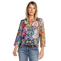 Johnny Was Women's The Janie Favorite Button Front Henley