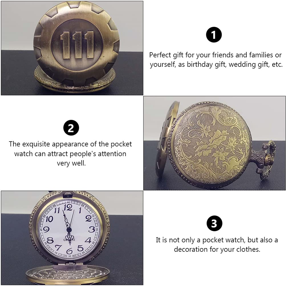 Hemobllo Retro Fob Watch Vintage Pocket Watch Classic Mechanical Watch for Graduation Gifts
