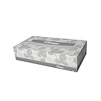 Kleenex White Facial Tissue, 2-Ply, Pop-Up Box, 125 Sheets (Pack of 8)