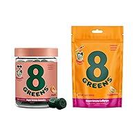 Daily Greens Gummies and Lollipops, Energy & Immune Support,Gluten-Free, Vegan, Non-GMO, No Artificial Colors & Flavors