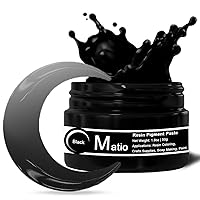 Black Resin Pigment Paste, 1.8oz/50g Resin Color Pigment Dye Opaque Epoxy Resin Tint Higher Concentrated Colorant for Resin Crafts Coloring, Tumbler, Paint, Jewelry, 3D Flower Resin Coasters