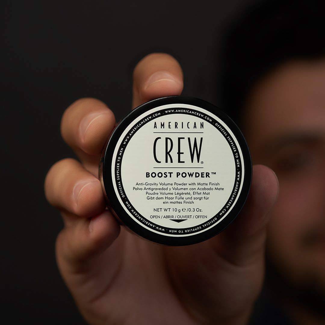 Men's Hair Boost Powder by American Crew, Provides Lift & Volume, 0.3 Oz