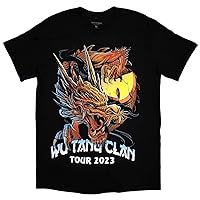 Wu-Tang Clan Tour '23 Dragon Back Print T Shirt