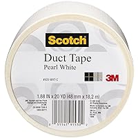 Scotch Duct Tape, White, 1.88-Inch by 20-Yard, 6-Pack