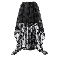 Zhitunemi Women's Steampunk Costume Victorian Skirt Corset Dress for Girls Plus Size Wedding Dressing Ruffle High Low Outfits