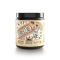 Earth Fed Muscle Transcend Creatine Monohydrate - 100% German Creapure, Muscle Recovery, Muscle Building, Cellular Energy Production - Gluten Free, Soy Free - Unflavored 5g per Serving, 60 Servings