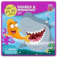 Take N Play Anywhere — Sharks & Minnows — Magnetic Travel Games for Kids — Kids Games for 2 Players, for Kids Ages 6 and Up