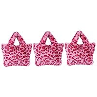 [TENDYCOCO] 2 Leopard Print Bag Plush Bag Canvas Pattern Carteras Para Mugere De Kolger Hombro Handbag Shopping Toe