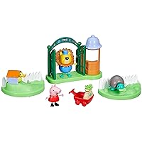 Peppa Pig Toys Peppa's Day at The Zoo Playset, 2 Figures and 6 Themed Accessories, 3-Inch Scale Preschool Toy for Kids Ages 3 and Up