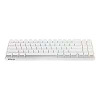 MEKO Push White 65percentage RGB LED Hotswap Bluetooth Double Shot ABS Mechanical Keyboard (Cherry MX Brown)