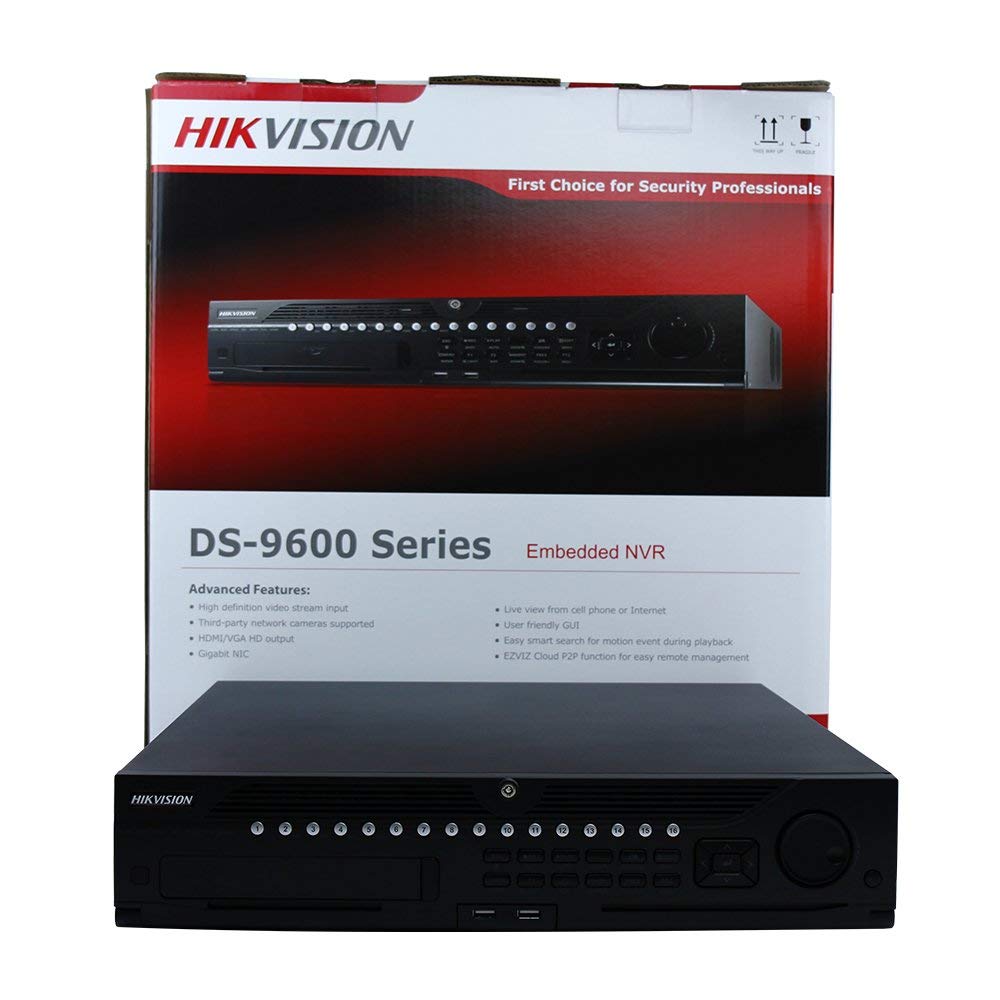 Hikvision DS-9664NI-I8 64 Channel 4K NVR,Plug And Play Black (Renewed)