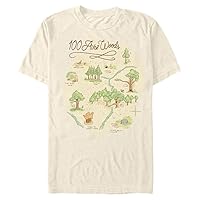 Disney Winnie The Pooh 100 Acre Map Short Sleeve Tee Shirt