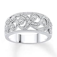 0.37 Cttw Diamond Pave Filigree Ring in 10k White Gold (I/I3)