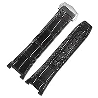 Substitute For Omega Constellation Double Eagle 131.133 Series Watchband Manhattan Rubber Cowhide Male Observatory Strap Notch 25-14mm