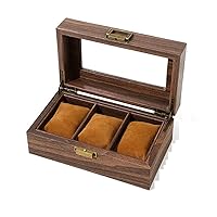Vintage Wood Grain PU Leather Watch Box Wooden Jewelry Gift Box Watch Storage Box Watch Box