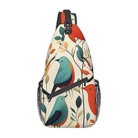 Flock of Birds Sling Bag Lightweight Crossbody Bag Shoulder Bag Chest Bag Travel Backpack for Women Men