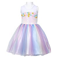 Halloween Princess Costume with Beautiful Wings and Headband,Dress Up Party Birthday Easter Tea Party Gifts Spring Dance Dresses(T)