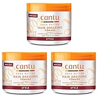 Cantu Hair Dressing Pomade with Shea Butter, 4 Ounce (Pack of 3)