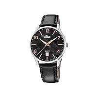 Lotus 18402/F Men's Analogue Quartz Watch with Leather Strap