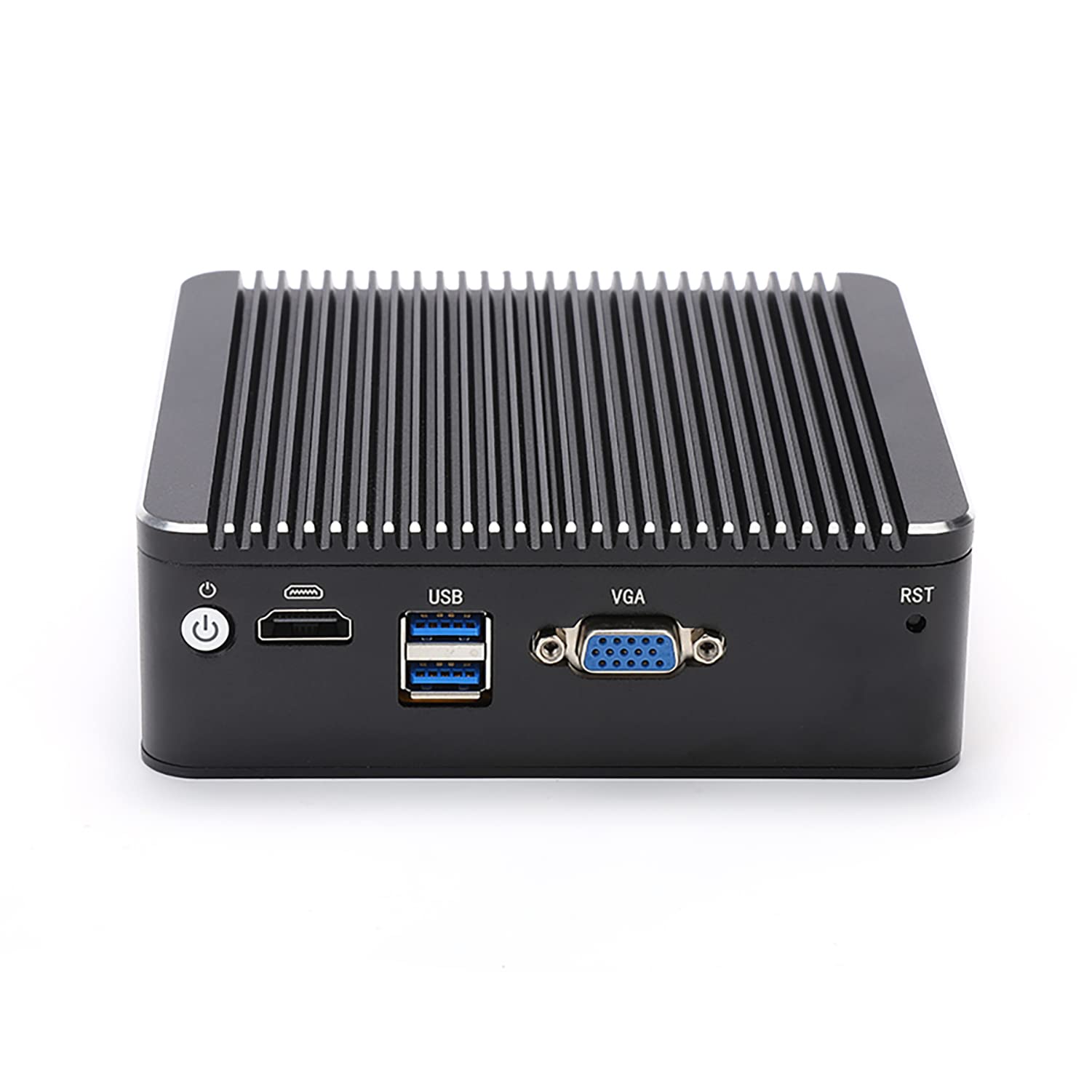 HUNSN Micro Firewall Appliance, OPNsense, VPN, Router PC, Intel Celeron J4125, RS34g, AES-NI, 4 x Intel 2.5GbE I225-V LAN, 2 x USB3.0, VGA, HDMI, Fanless, 16G RAM, 64G SSD