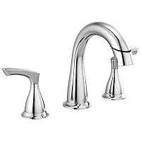 Delta Faucet Broadmoor Pull Down Bathroom Faucet Chrome, Bathroom Pull Out Faucet, Widespread Bathroom Faucet 3 Hole with Pull Down Sprayer, Bathroom Sink Faucet, Chrome 35765LF-PD